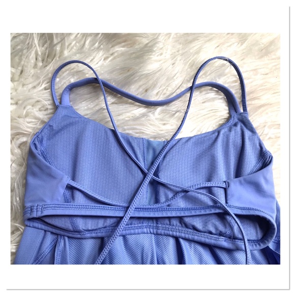 Lululemon Flow And Go Tank In Lullaby Padded Cup W1F36S Periwinkle Blue Size 6 - Picture 6 of 9